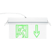 Elmark Φωτιστικό Ασφαλείας AL3116 LED 1.5W Γυψοσανίδας – Βέλος Προς Τα Κάτω (9AL3116)