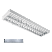 LENA-V ΜΕ LED (1200MM) 2X18W 6400K ΧΩΝΕΥΤΟ 1195X295mm ΜΕ ΜΠΛΟΚ