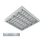 LENA-V ΜΕ LED (600MM) 4X9W 6400K ΧΩΝΕΥΤΟ 595X595mm ΜΕ ΜΠΛΟΚ