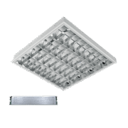 LENA-V ΜΕ LED (600MM) 4X9W 6400K ΧΩΝΕΥΤΟ 595X595mm ΜΕ ΜΠΛΟΚ