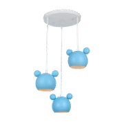 MICKEY ΚΡΕΜΑΣΤΟ ΦΩΤΙΣΤΙΚΟ 3XE27 ΜΠΛΕ