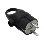 ELMARK ΦΙΣ ΑΡΣΕΝΙΚΟ ΣΟΥΚΟ ΜΕ ΔΑΧΤΥΛΙΔΙ 16А 2Р+Е ΜΑΥΡΟ