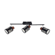 DELIA ΣΠΟΤ 3XE27 ΜΑΥΡΟ