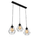 HEIDI ΚΡΕΜΑΣΤΟ ΦΩΤΙΣΤΙΚΟ 3XE27 ΜΑΥΡΟ