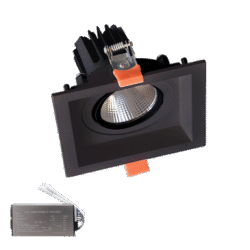 ΤΕΤΡΑΓΩΝΟ LED ΣΠΟΤ 30W 230V 3000K BL+ΚΙΤ ΑΣΦΑΛΕΙΑΣ