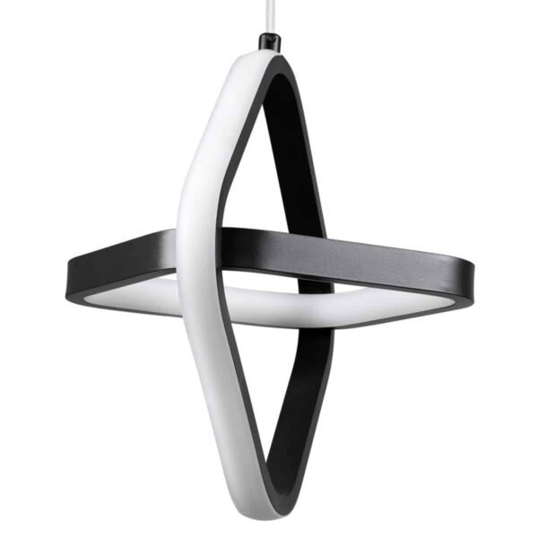 Bianca Κρεμαστό Φωτιστικό Οροφής LED CCT 20W AC 220-240V Μαύρο - Image 3