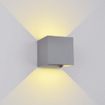 LED ΑΠΛΙΚΑ ΤΕΤΡΑΓΩΝΗ 2X5W 4000K IP54 ΓΚΡΙ
