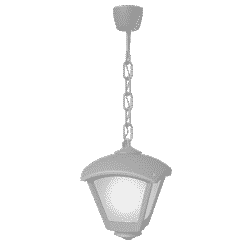 DARIO 250 GARDEN HANGING LAMP 1XE27 IP55 GREY