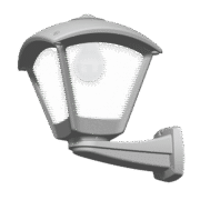 DARIO 250 GARDEN WALL LAMP 1XE27 IP55 GREY