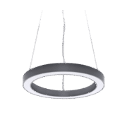 RINGS LED ΣΤΡΟΓΓΥΛΟ ΦΩΤΙΣΤΙΚΟ 35W 4000K D600 ΓΚΡΙ