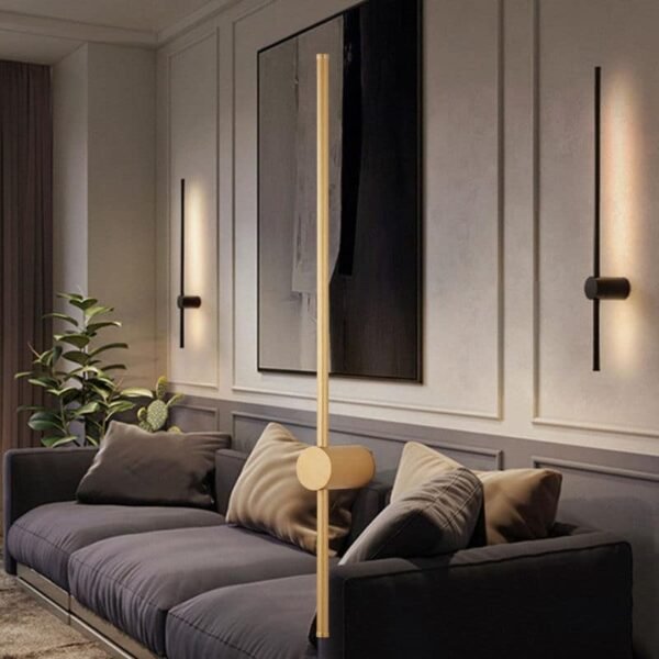 LED Φωτιστικό τοίχου ράβδος (Stick) 15W 80CM 3000Κ Χρυσό - Image 2