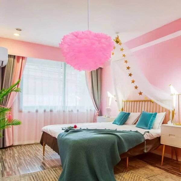 Roma-B Feather Φωτιστικό οροφής με πούπουλο 3ΧΕ27 D50 - Image 4