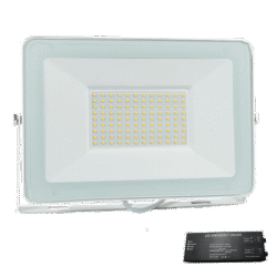 VEGA100 SLIM SMD 100W LED ΠΡΟΒΟΛΕΑΣ 3000K WH+ ΚΙΤ ΑΣΦΑΛΕΙΑΣ