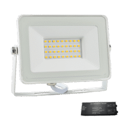 VEGA30 SLIM SMD 30W LED ΠΡΟΒΟΛΕΑΣ 3000K ΛΕΥΚΟ+ ΚΙΤ ΑΣΦΑΛΕΙΑΣ
