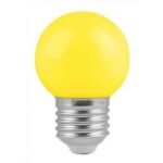 100091 Λάμπα LED E27 G45 Γλομπάκι 2W 80lm 260° AC 220-240V IP20 Φ4.5 x Υ6.9cm - 2 Χρόνια Εγγύηση Κίτρινο