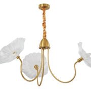 PDC 2046-3 # ΠΟΛΥΦΩΤΟ ΧΡΥΣΟ VINTAGE ΜΕ ΛΕΥΚΟ ΓΥΑΛΙ ΛΟΥΛΟΥΔΙ 3ΧΕ14