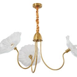 PDC 2046-3 # ΠΟΛΥΦΩΤΟ ΧΡΥΣΟ VINTAGE ΜΕ ΛΕΥΚΟ ΓΥΑΛΙ ΛΟΥΛΟΥΔΙ 3ΧΕ14