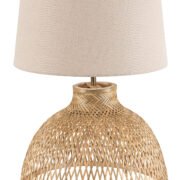 TLC 6825-40 BG ΕΠΙΤΡΑΠΕΖΙΑ ΛΑΜΠΑ ΜΠΑΜΠΟΥ ΦΥΣΙΚΟ ΜΕ ΑΡΑΙΗ ΠΛΕΞΗ ΑΜΠΑΖΟΥΡ ΜΠΕΖ 40ΕΚ 1ΧΕ27