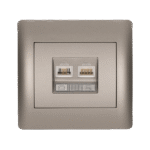 RHYME RJ11+RJ45 ΓΚΡΙ ΜΕΤΑΛΛΙΖΕ - Image 2