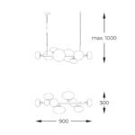 ZUMA LINE PENDANT OMI 1193 8XG9 GOLD - Image 3