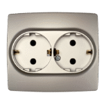 Elmark Πρίζα Σούκο Διπλή Σαμπανιζέ Μεταλλιζέ με Βίδα – CITY (190372S) - Image 2