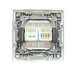 Elmark Πρίζα Πληροφορικής RJ11 + RJ45 Λευκή Μεταλλιζέ – CITY (190731) - Image 3