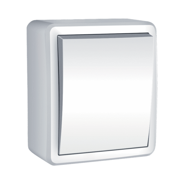 ΜΟΝΟΣ ΔΙΑΚΟΠΤΗΣ ΜΕΣΑΙΟΣ IP44 ΛΕΥΚΟΣ - Image 2