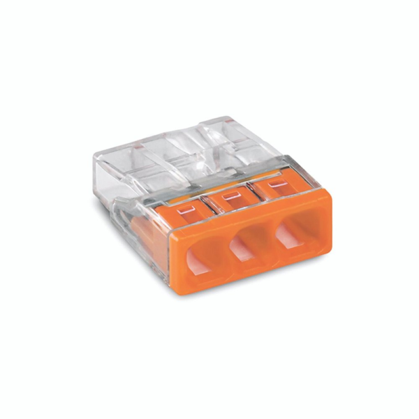 2273203 WAGO 2273 CONNECTOR,3 RIGID CONDUCTORS 0,5-2,5 MM2 - Image 1