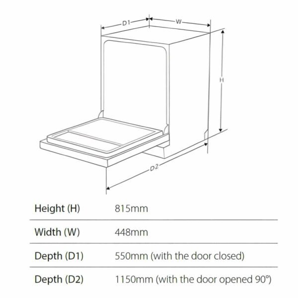 Πλυντήριο Πιάτων Εντοιχιζόμενο 45cm EL-12/U7714D | ELMARK (Produced for ELMARK by Midea) - Image 3