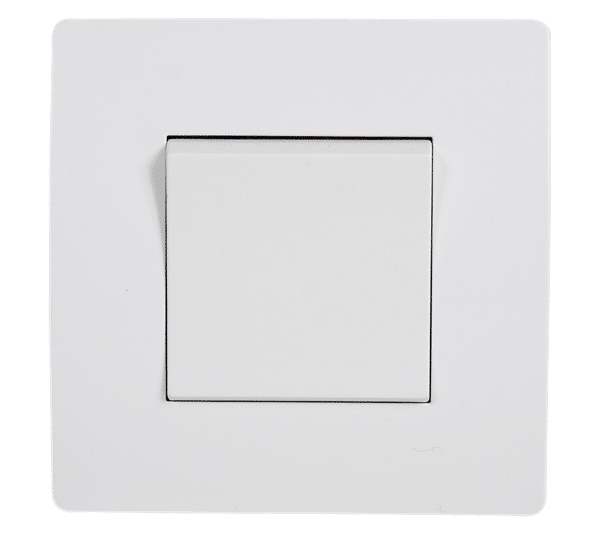 38070S-1 EL BASIC TG115 1 BUTTON CROSS WAY SWITCH WHITE-OLD - Image 1