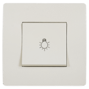 EL BASIC TG112A PUSH BUTTON SWITCH CREAM-OLD