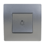 EL BASIC TG112A PUSH BUTTON SWITCH SILVER GREY-OLD