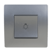EL BASIC TG112A PUSH BUTTON SWITCH SILVER GREY-OLD