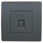 EL BASIC TZ106 TELEPHONE SOCKET GRAPHITE-OLD
