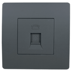 EL BASIC TZ106 TELEPHONE SOCKET GRAPHITE-OLD