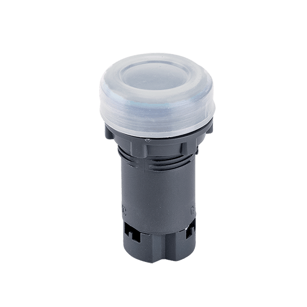 401026-3 ΜΠΟΥΤΟΝ EL-EA25 1NO+1NC ΜΑΥΡΟ IP44 ΜΕ ΕΠΑΝΑΦΟΡΑ ΚΑΙ ΚΑΠΑΚΙ ΣΙΛΙΚΟΝΗΣ - Image 1