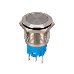 ΜΠΟΥΤΟΝ ΣΤΡΟΓΓΥΛΟ ΜΕ ΕΠΑΝΑΦΟΡΑ EL-2211F 1NO+1NC IP65