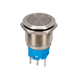 ΜΠΟΥΤΟΝ ΣΤΡΟΓΓΥΛΟ ΜΕ ΕΠΑΝΑΦΟΡΑ EL-2211F 1NO+1NC IP65