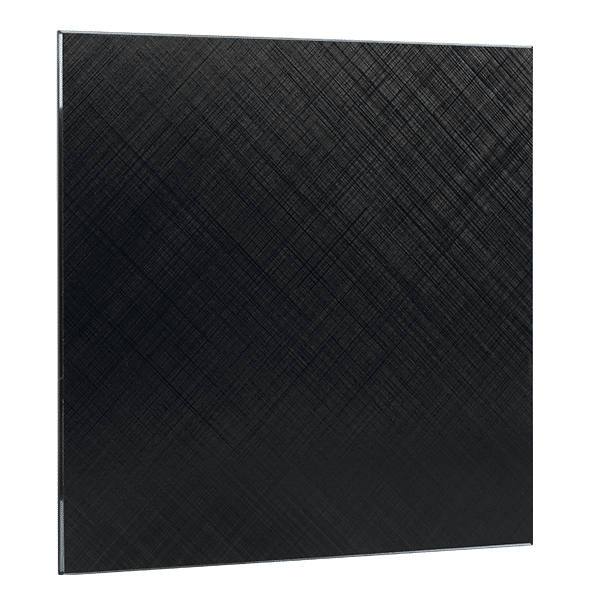 500165-2 GLASS DECORATIVE PANEL FOR MX-Ф100, METAL BLACK - Image 1