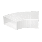 EL02-404 ADJUSTABLE KNEE 45° FOR FLAT DUCT 110/55 - Image 2