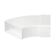 EL02-404 ADJUSTABLE KNEE 45° FOR FLAT DUCT 110/55