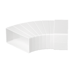 EL02-404 ADJUSTABLE KNEE 45° FOR FLAT DUCT 110/55