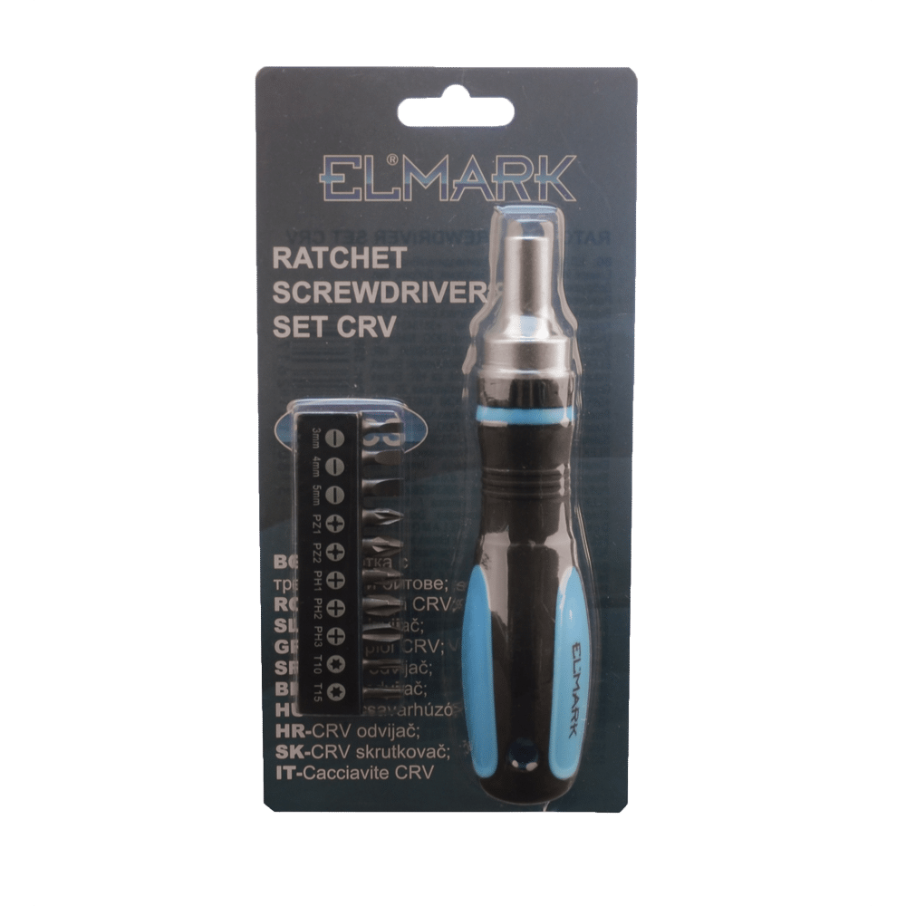 598111-1 11PCS RATCHET SCREWDRIVER SET, CRV - Image 1