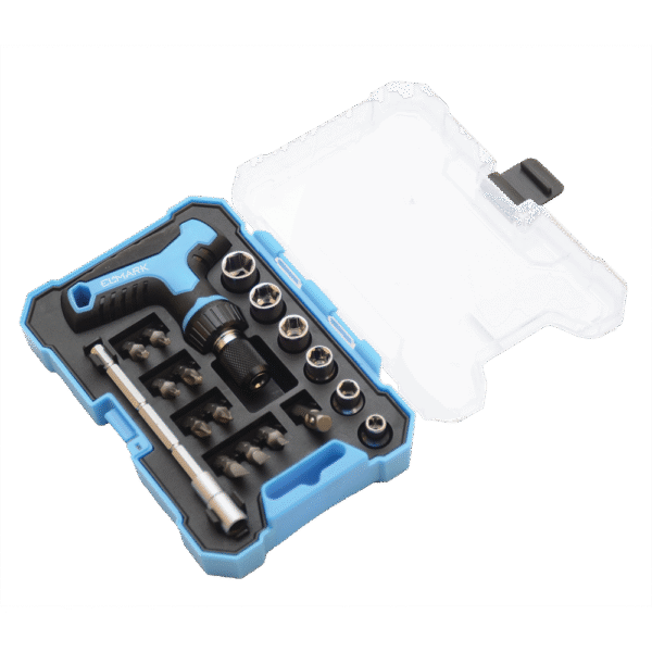 18PCS RATCHET WRENCH AND SCREWDRIVER SET CRV - Image 2