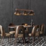 TK LIGHTING CHANDELIER OSLO 6299 3XE27 BROWN - Image 3