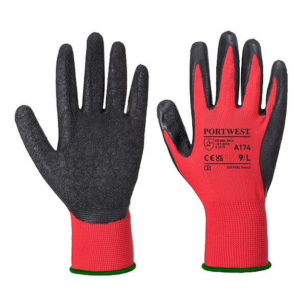 81001-3 A174 FLEX GRIP LATEX GLOVE - Image 1