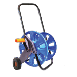 EMPTY HOSE REEL FOR 30M 1/2 WHIT WHEELS, BLUE