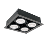 ΦΩΤΙΣΤΙΚΟ QUAD410 10W 4XE27 4000K ΓΚΡΙ ΣΚΟΥΡΟ