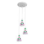 DOTS ΚΡΕΜΑΣΤΟ ΦΩΤΙΣΤΙΚΟ 3XE27 ΠΟΛΥΧΡΩΜΟ