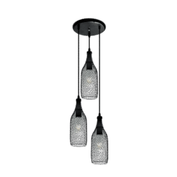 KEN ΚΡΕΜΑΣΤΟ ΦΩΤΙΣΤΙΚΟ 3XE27 ΜΑΥΡΟ